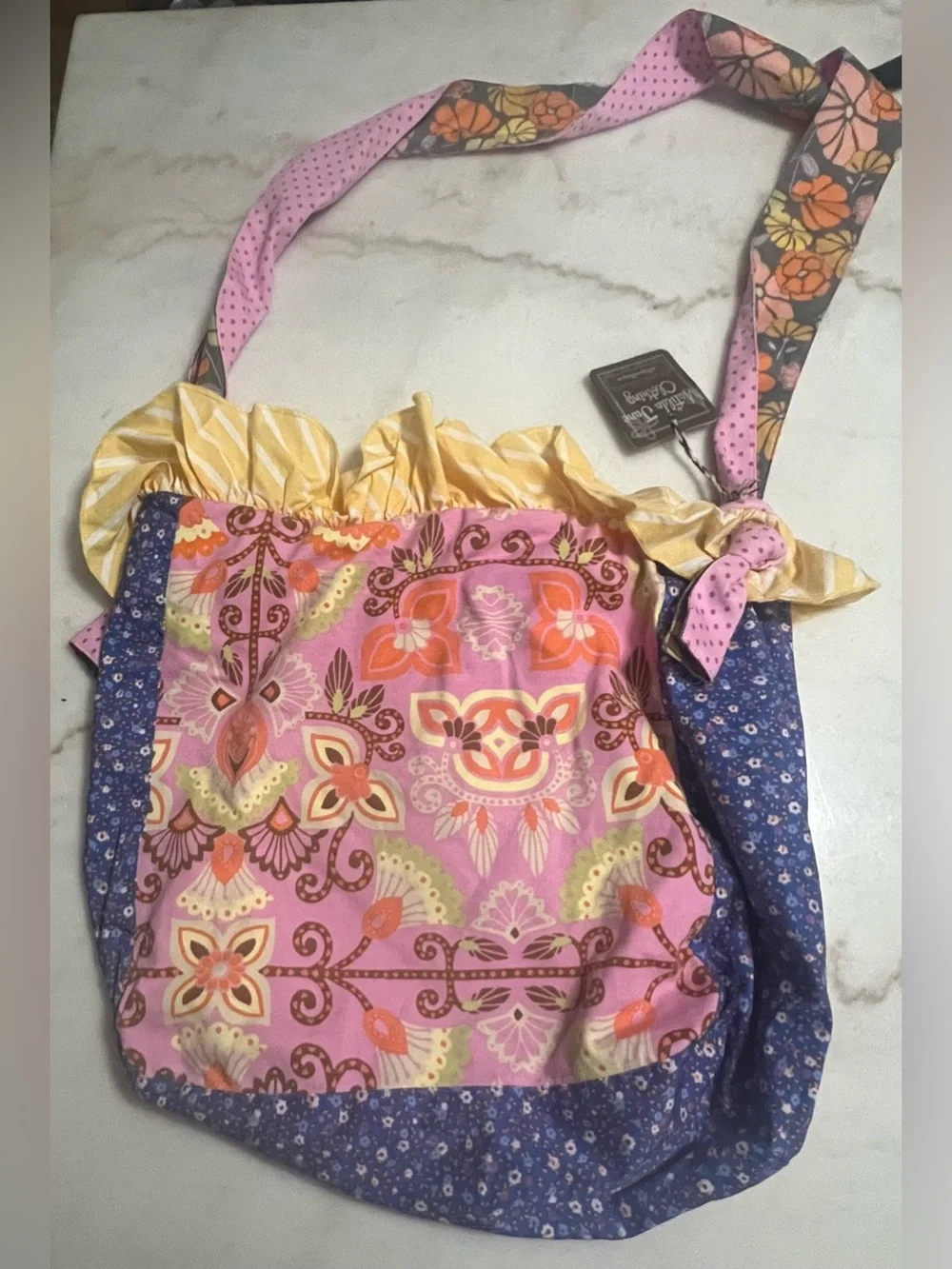 Matilda Jane  Adventure Begins Lemon Zest Joey Bag Tote Overnight Bag NWT
